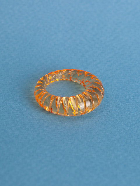 Transparent Croissant Ring